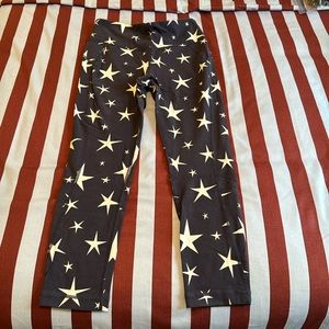 New balance for J. Crew star printed leggings size medium